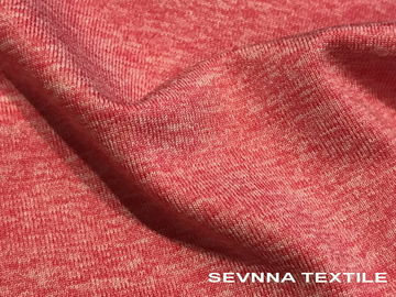 Le gris tricoté cationique de Heather de tissu d'usage de yoga de débardeur colore le Spandex de polyester
