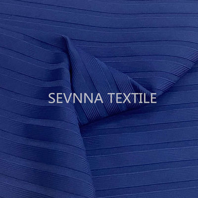290gsm a réutilisé la circulaire de tissu de vêtements de bain tricote l'usage à nervures de plage de bikini