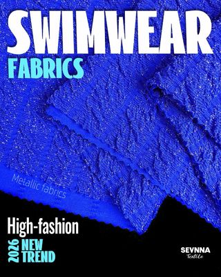 Tissu de maillot de bain recyclé unisexe avec motif uni