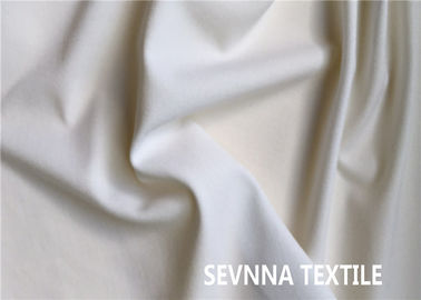 Tissu blanc résistant de Lycra d'huile, tissu de Spandex de Lycra de polyester de bout droit de 2 manières