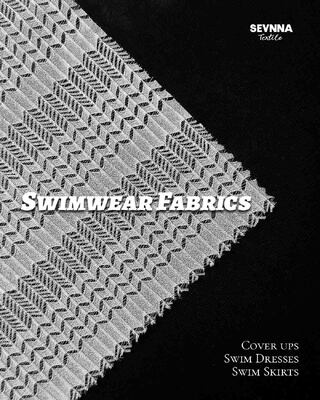 Tissu de maillot de bain recyclé rayé pour adultes, matériau durable pour la production de maillots de bain écologiques et performances durables