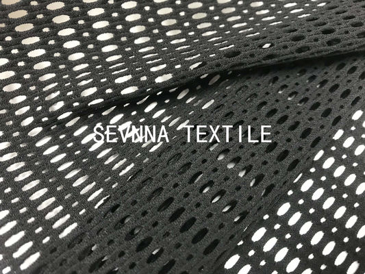 Le matériel de Spandex de polyester de vêtements de sport l'habillement qu'en plastique réutilisé de mode de maille de filet de sport de fils de bouteille dissimulent