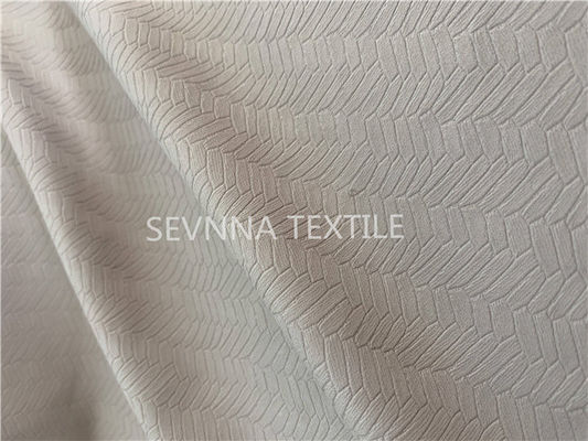 Couleur beige de polyester de tissu de vêtements de bain réutilisée par largeur brillante de Bondi 152cm