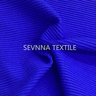 Eco réutilisé a nervuré le maillot de bain de solidité de la couleur élevée en nylon de tissu de vêtements de bain