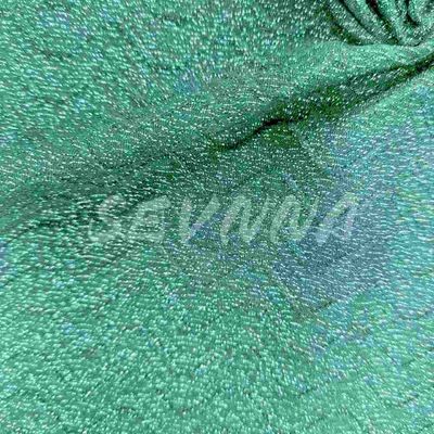 Vêtements d'activité en fibres recyclées Tissu tricoté 77% Nylon recyclé 6% Argent métallique 17% Spandex Lavable à la machine