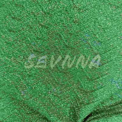 Vêtements d'activité en fibres recyclées Tissu tricoté 77% Nylon recyclé 6% Argent métallique 17% Spandex Lavable à la machine