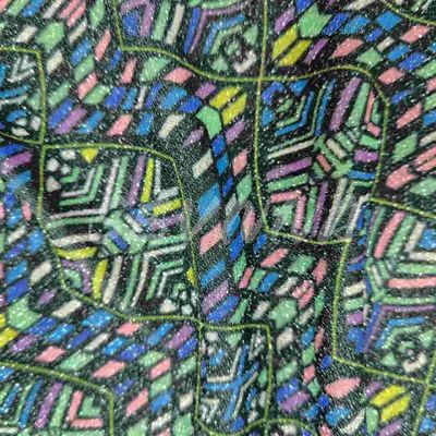 Tissu à double tricot doux et confortable avec poly et métallique recyclés pour l'été/automne