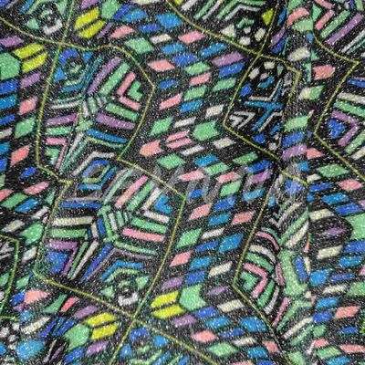 Tissu à double tricot doux et confortable avec poly et métallique recyclés pour l'été/automne