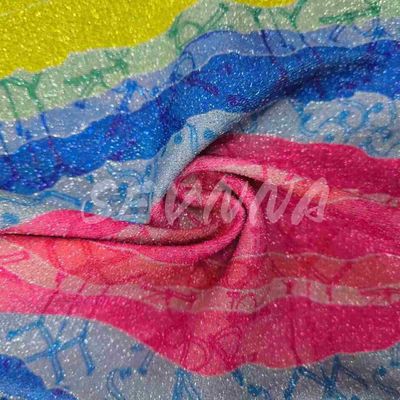 Tissu à double tricot à densité douce en style jacquard élégant avec fibres recyclées