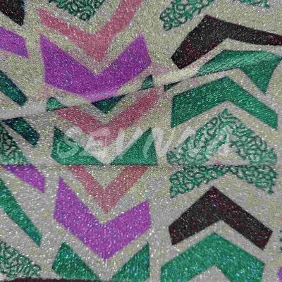 Tissu tricoté en jacquard doux en polyester recyclé en rouleau de densité emballé pour adultes/enfants
