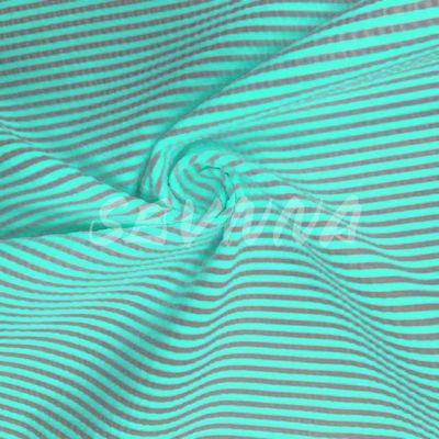 Densité de polyester recyclé double tricot Tissu doux Confortable pour les vêtements d'été/automne