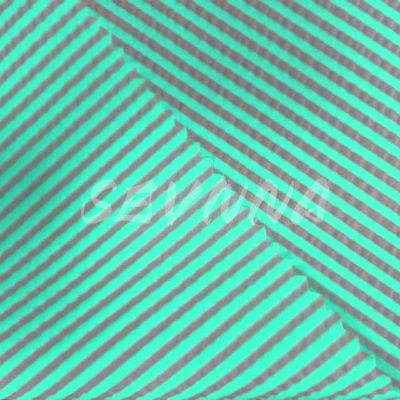 Densité de polyester recyclé double tricot Tissu doux Confortable pour les vêtements d'été/automne