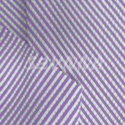 Tissu à double tricot doux en jacquard 240gm poids style été/automne rouleau de densité emballé dans un sac poly