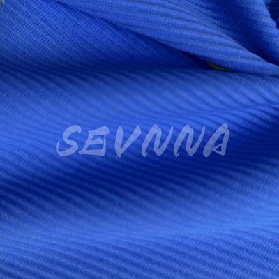 Tissu spandex en polyester bleu pour les fabricants de vêtements