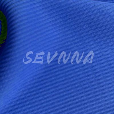 Tissu spandex en polyester bleu pour les fabricants de vêtements