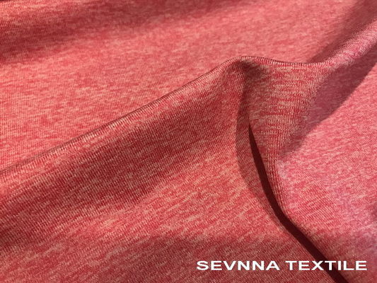 Le gris tricoté cationique de Heather de tissu d'usage de yoga de débardeur colore le Spandex de polyester