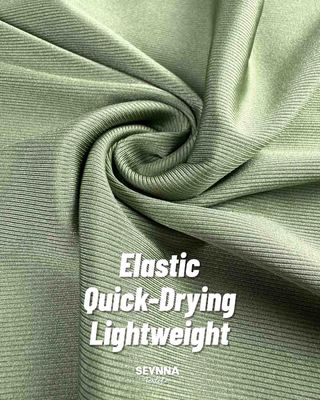 88% de nylon recyclé 12% de spandex Tissu d' étirement respirant pour l' entraînement / le fitness
