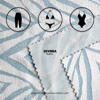 Tissu double tricot à haute densité 86% polyester recyclé 14% spandex
