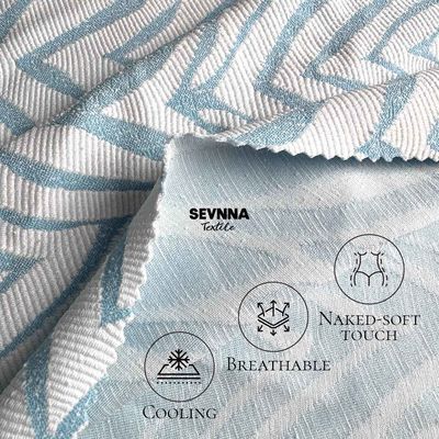 Tissu double tricot à haute densité 86% polyester recyclé 14% spandex