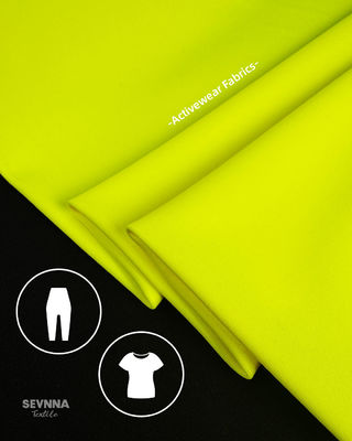 Jaune largeur 152 cm Tissu en spandex polyester à haute élasticité