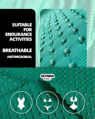Contenu en nylon recyclé écologique 88% nylon recyclé 12% bande de construction en spandex pour des vêtements d'activités durables