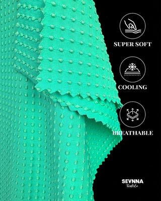 Contenu en nylon recyclé écologique 88% nylon recyclé 12% bande de construction en spandex pour des vêtements d'activités durables