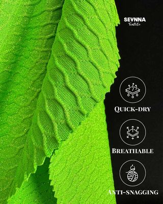 135 cm de largeur Tissu en nylon recyclé vert écologique et durable
