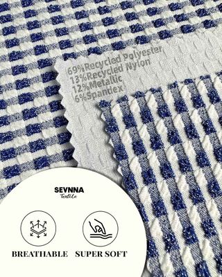 Tissu de maillots de bain recyclé écologique de 245 grammes pour maillots de bain durables