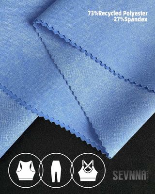 Tissu de polyester recyclé écologique et à la mode pour les marques de mode durables