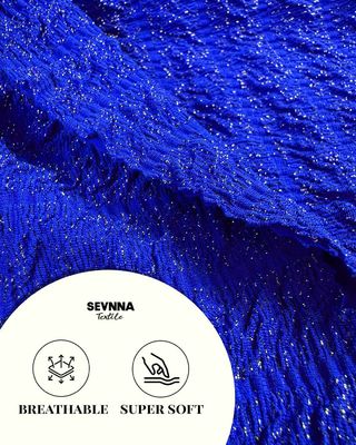 Tissu de maillot de bain recyclé unisexe avec motif uni