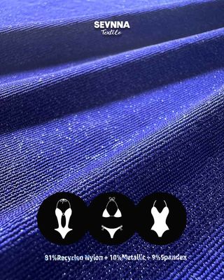 145 cm de largeur Tissu de maillot de bain recyclé en motif solide pour un maillot de bain durable