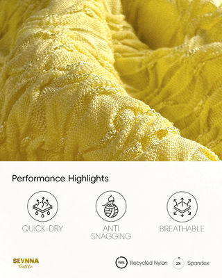 Tissu de maillots de bain écologique durable pour les matériaux de maillots de bain