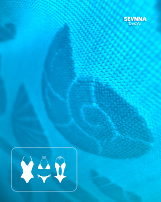 Tissus texturés pour maillots de bain avec protection solaire UPF 50
