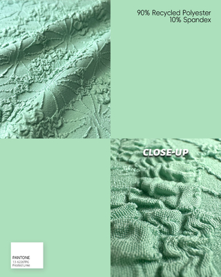 Alternatives de tissus texturés pour maillots de bain à haute tenue des couleurs et à maintien de la forme