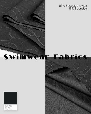 Tissu de soutien-gorge sport élastique polyester à haute étirement 260gm