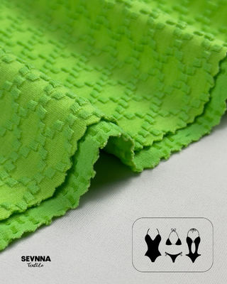 Tissu de natation texturé Matériau performant pour des maillots de bain confortables et élégants