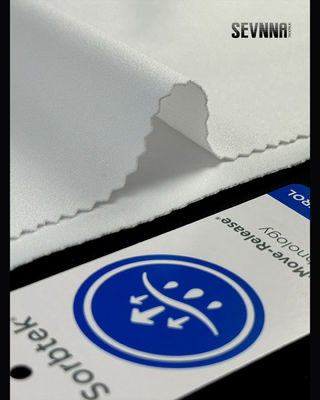 152cm Width Polyester Elastane Sport Bra Fabric with Super Soft Stretch and GRS Certification for Activewear