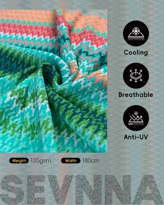 Durable Double Knit Fabric with 85% Recycled Nylon and 15% Spandex for Lightweight 135gsm Wear