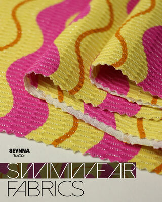 Tissu de maillot de bain recyclé écologique avec 78% de nylon recyclé 5% d'argent métallique et 17% de spandex