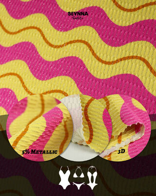 Tissu de maillot de bain recyclé écologique avec 78% de nylon recyclé 5% d'argent métallique et 17% de spandex