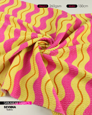 Tissu de maillot de bain recyclé écologique avec 78% de nylon recyclé 5% d'argent métallique et 17% de spandex