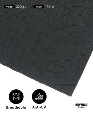 Tissu de bain texturé écologique de 320 g/m² de poids et 135 cm de largeur pour textiles de texture de bain