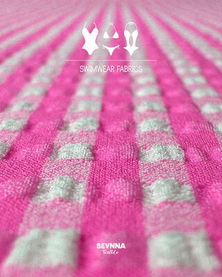 Tissu de maillot de bain recyclé avec 48% de nylon 46% de polyester 6% de spandex 120-130 cm de largeur et 170 gm de poids pour un maillot de bain durable