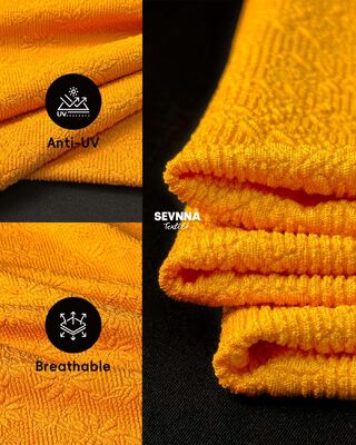 Tissu de bain texturé de 300 g/m² résistant au chlore, avec une excellente tenue de forme, pour les textiles de maillots de bain