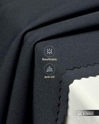 Tissus de course extensibles dans les 4 sens, protection solaire UPF 50+ et séchage rapide pour vêtements de sport haute performance