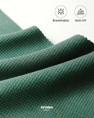 Tissu de natation texturé à haute élasticité avec 95% de coton biologique et 5% de spandex pour une résistance élevée à la couleur