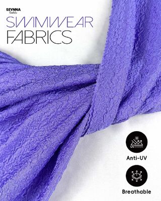 86% Nylon Recyclé UPF 50+ Tissu de Maillot de Bain Texturé 245gsm pour Maillots de Bain Haute Performance et Vêtements de Sport