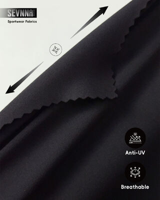 75% de nylon + 25% de spandex pour vêtements d'activités Tissu tricoté à haute respirabilité et à séchage rapide pour vêtements de sport Tissu textile