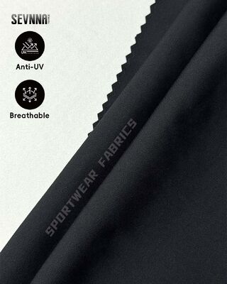 Tissu de cyclisme haute performance avec protection UV et grammage de 190 g/m², composé de 79 % de polyester recyclé + 21 % d'élasthanne