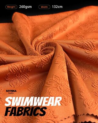 Tissu en polyester recyclé durable avec un poids de 260 g/m², une largeur de 132 cm et lavable en machine pour textiles écologiques